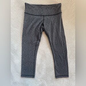 lululemon athletica Black Patterned Leggings